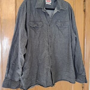 Wrangler Charcoal Button Up